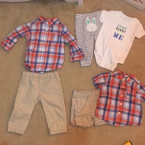 Carters 9 months infant boys Easter outfit bundle